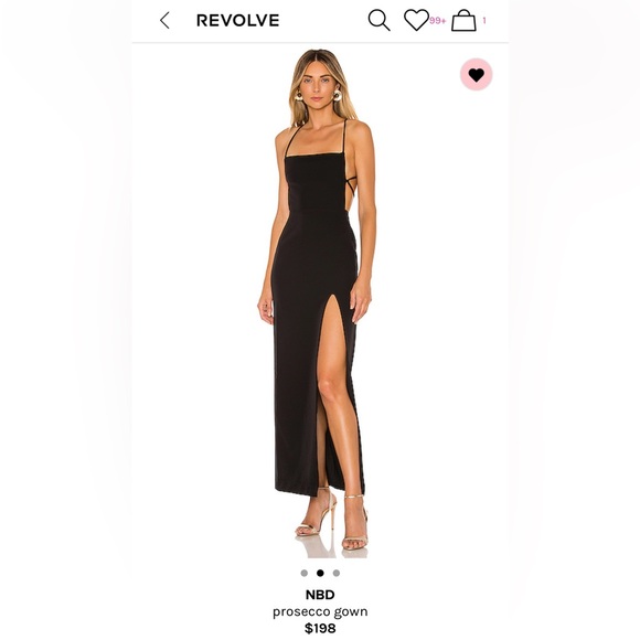 NWOT REVOLVE NBD Prosecco Gown XS - Picture 2 of 4